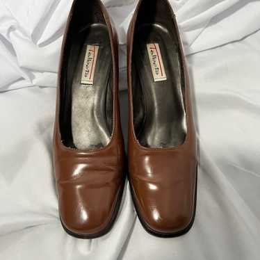 Vintage Talbots Brown Leather Heels