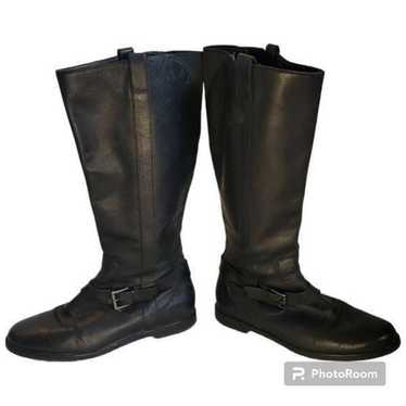 Cole Haan Black Leather Riding Boots Women's Size 