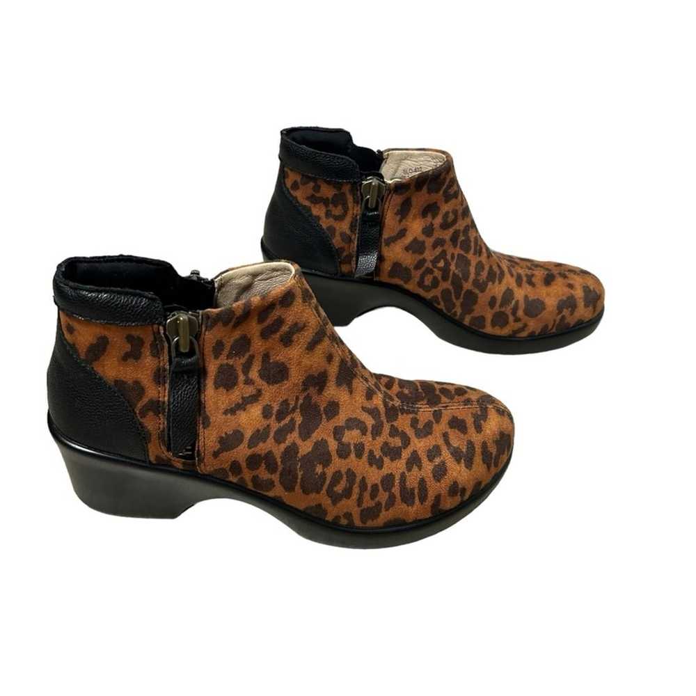 Alegria Sloan Cheetah Print Brown & Black Leather… - image 1