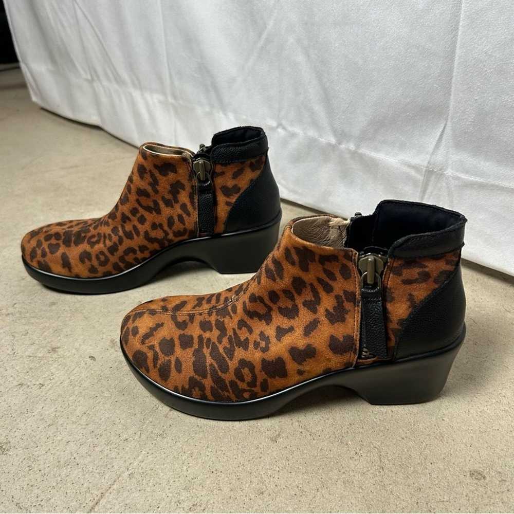 Alegria Sloan Cheetah Print Brown & Black Leather… - image 2