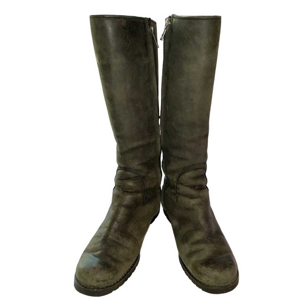 Green UGG Australia Broome Tall Leather Boots - S… - image 1