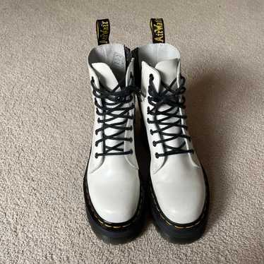 doc martens size 6 white platform