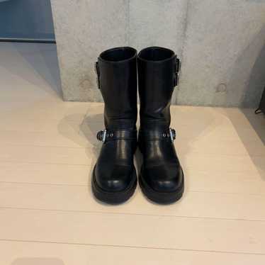 Beautiful ZARA engineer boots, black, size 39.