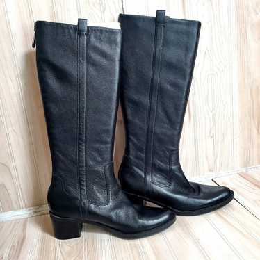 Calvin Klein Knee Boots Womens Haydee Black Pebbl… - image 1