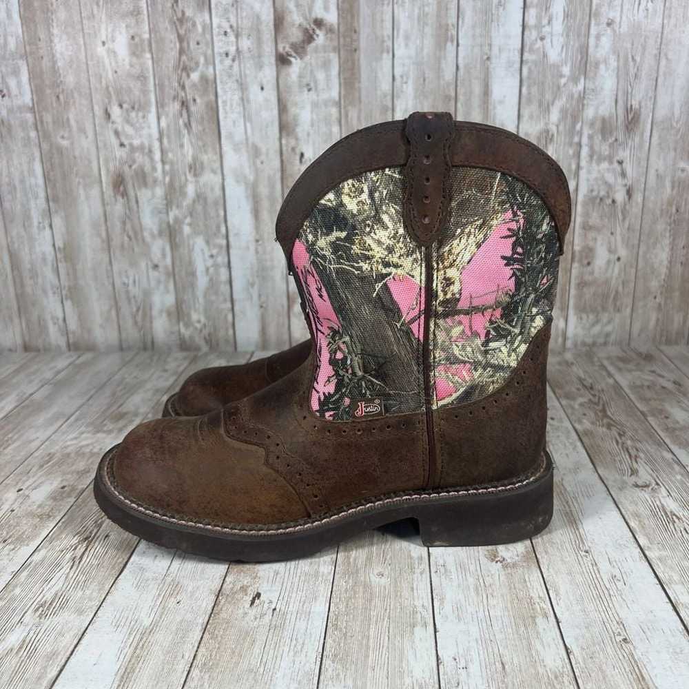 Justin boots Gypsy boots real tree pink cowgirl b… - image 2