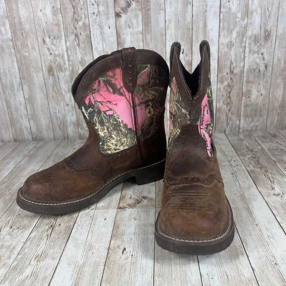 Justin boots Gypsy boots real tree pink cowgirl b… - image 5