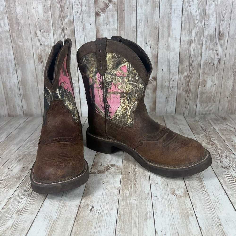 Justin boots Gypsy boots real tree pink cowgirl b… - image 6