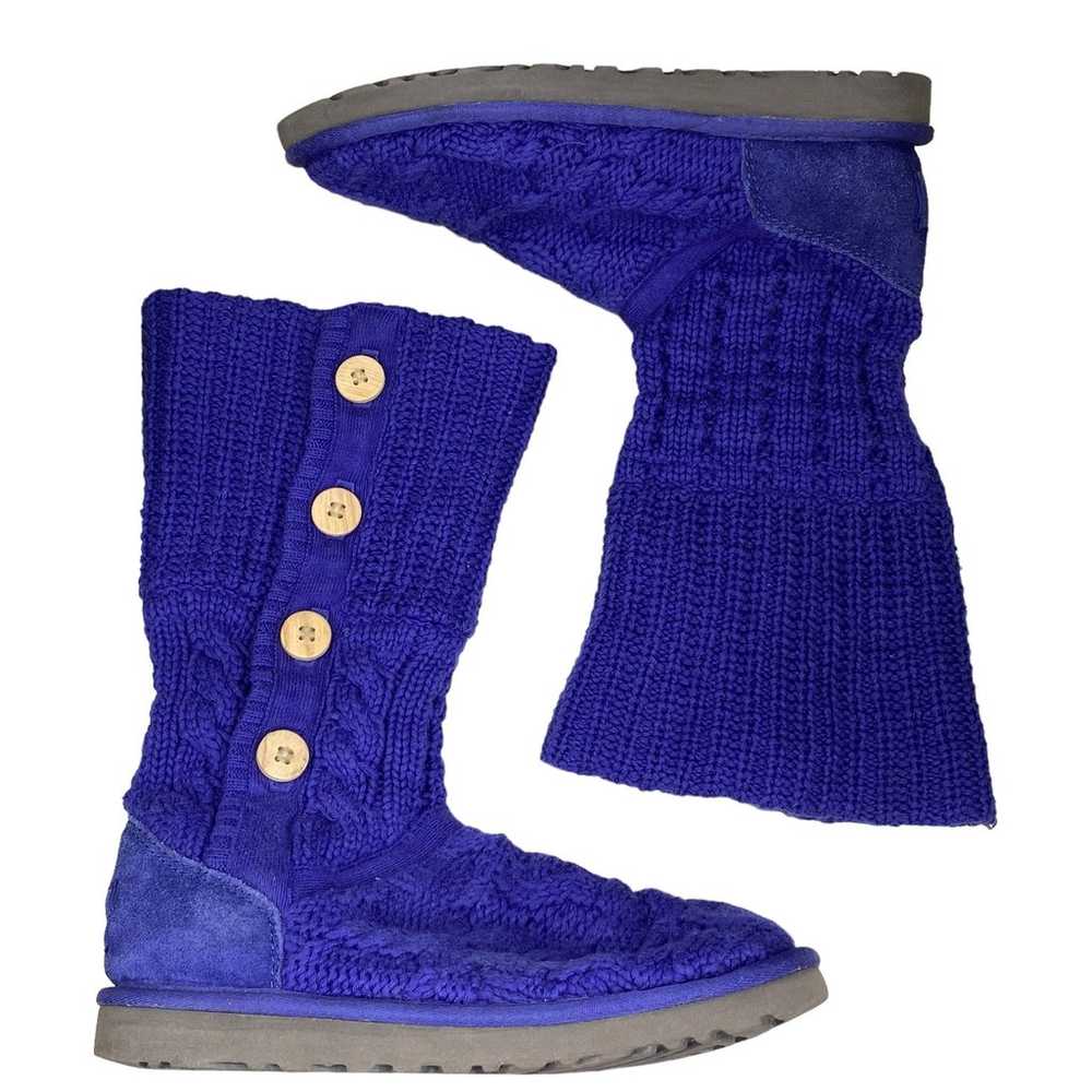 UGG Women's Leland Indigo Knit Cardy Pull On Wint… - image 9