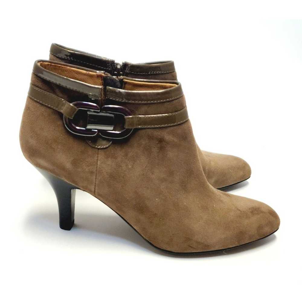 New SOFFT Women's Suede Brown Heeled Ankle Bootie… - image 2