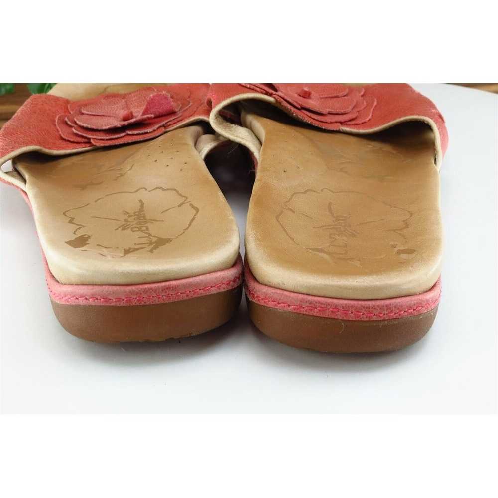 L.L. Bean Sz 10 M Pink Slide Leather Women Sandals - image 5