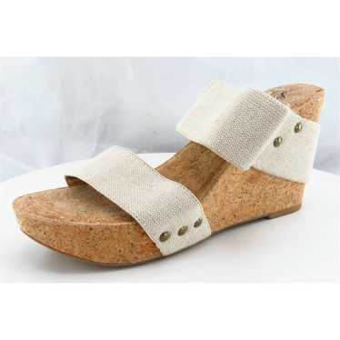 Lucky Brand Sz 9 Medium Beige Slide Fabric Women S