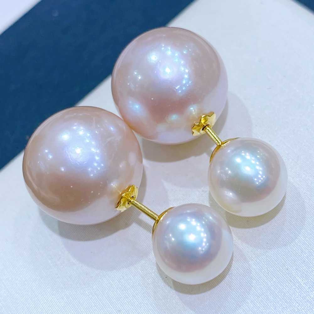 Natural Edison Pearl Earrings - image 2