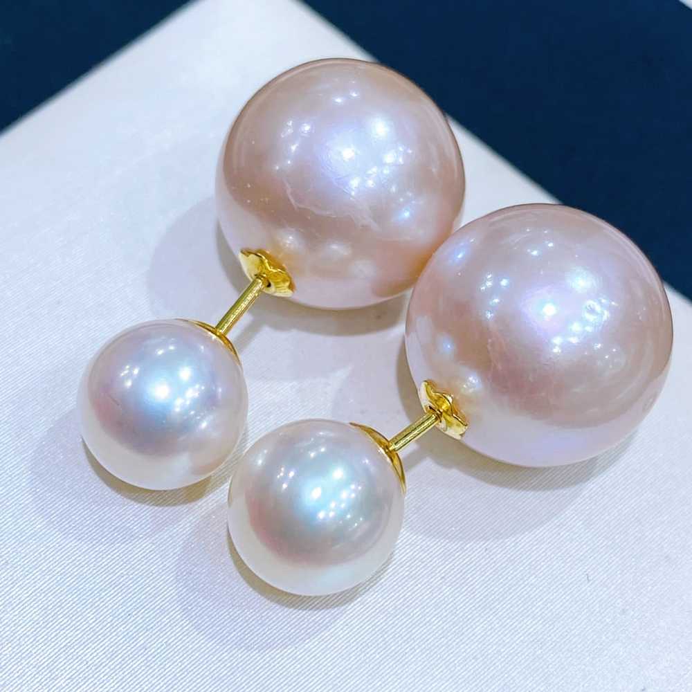 Natural Edison Pearl Earrings - image 3