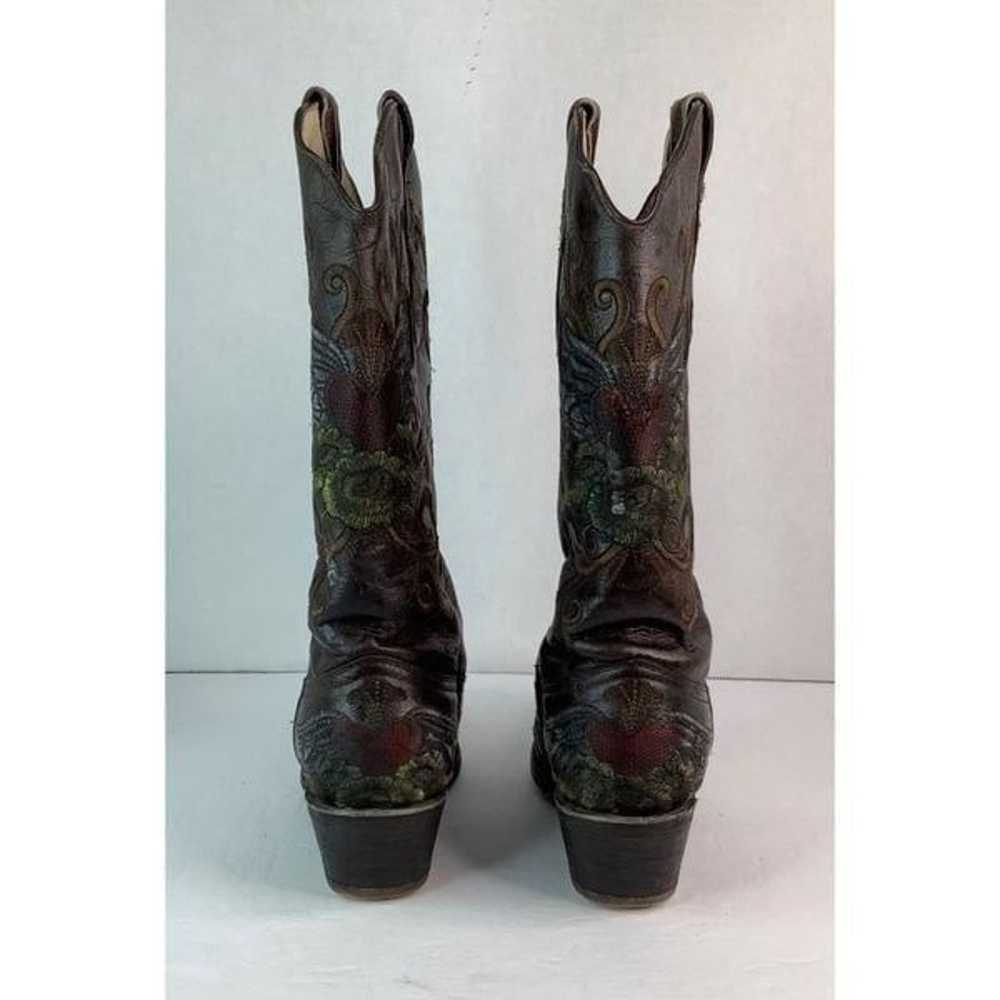 Semental Brown Leather Cowgirl Western Knee High … - image 5