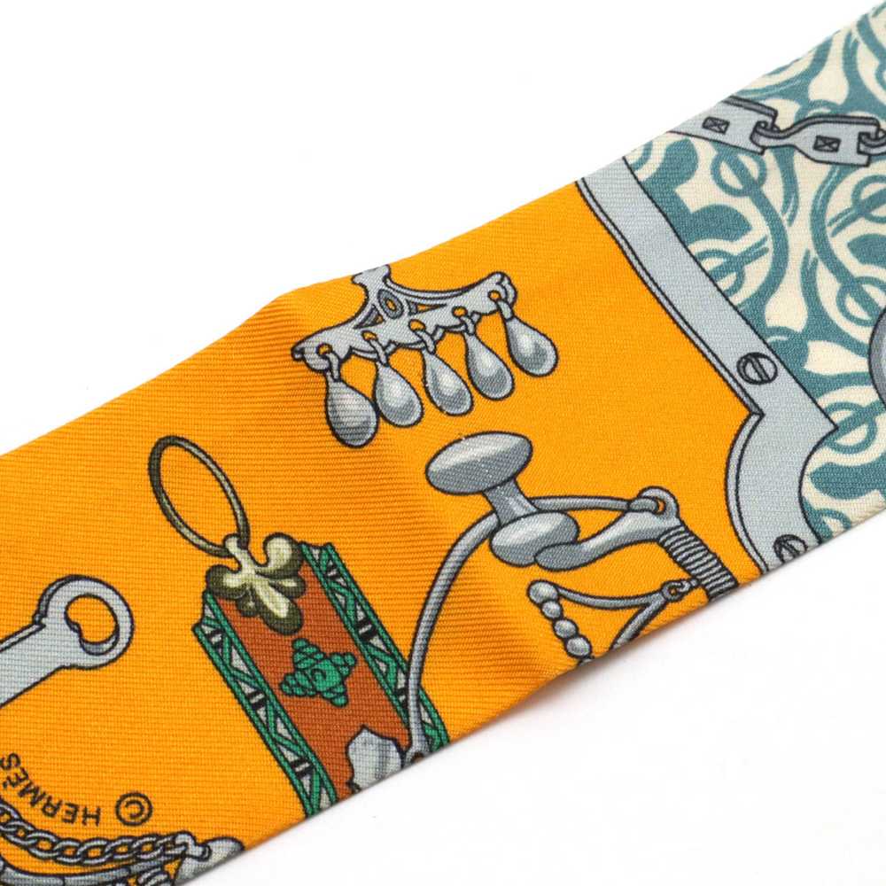 Hermes Twell Twill Twilly Scarf Mors Et Gourmette… - image 4