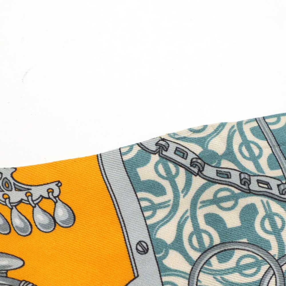 Hermes Twell Twill Twilly Scarf Mors Et Gourmette… - image 5