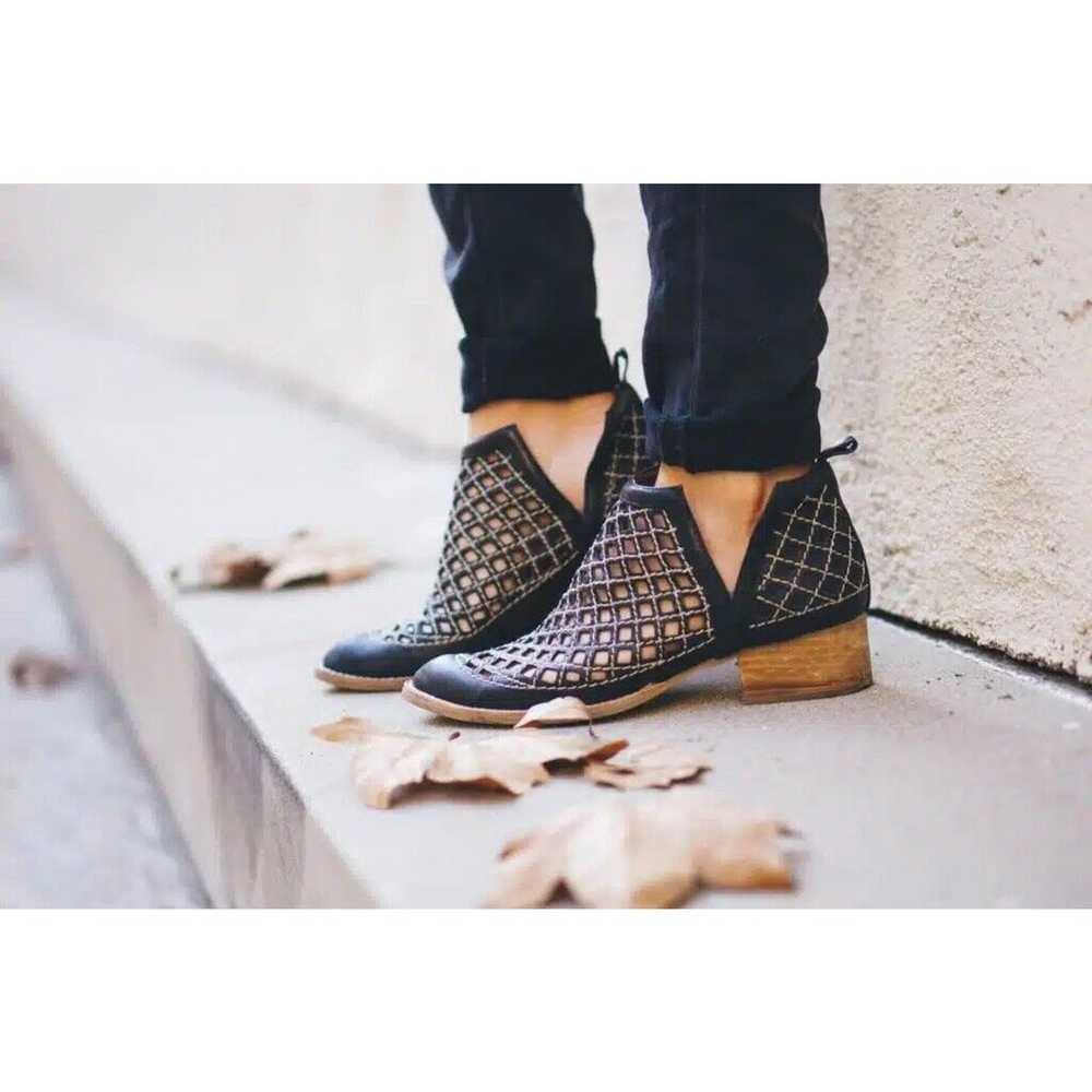 Jeffrey Campbell Taggart Open Weave Ankle Booties… - image 1