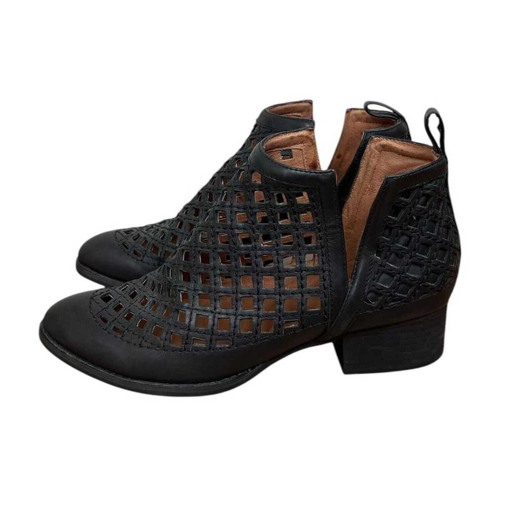 Jeffrey Campbell Taggart Open Weave Ankle Booties… - image 3