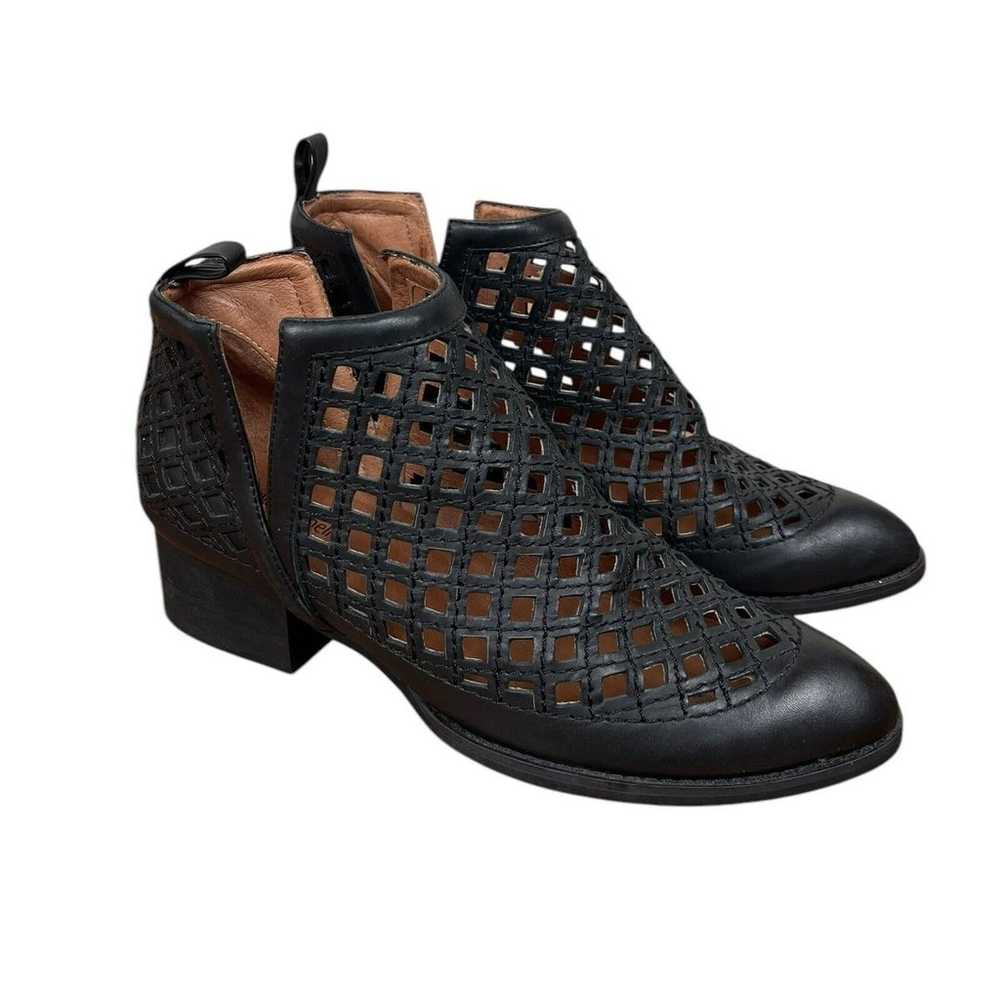 Jeffrey Campbell Taggart Open Weave Ankle Booties… - image 4