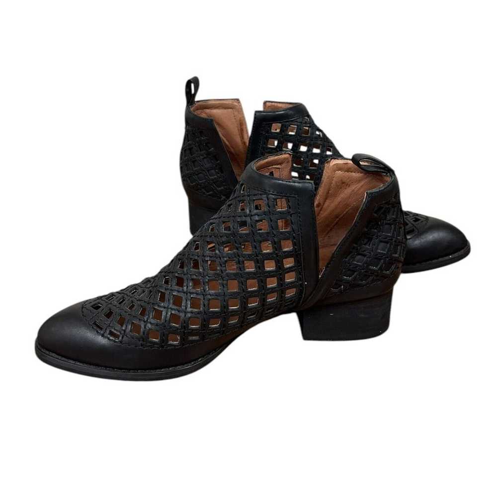 Jeffrey Campbell Taggart Open Weave Ankle Booties… - image 7