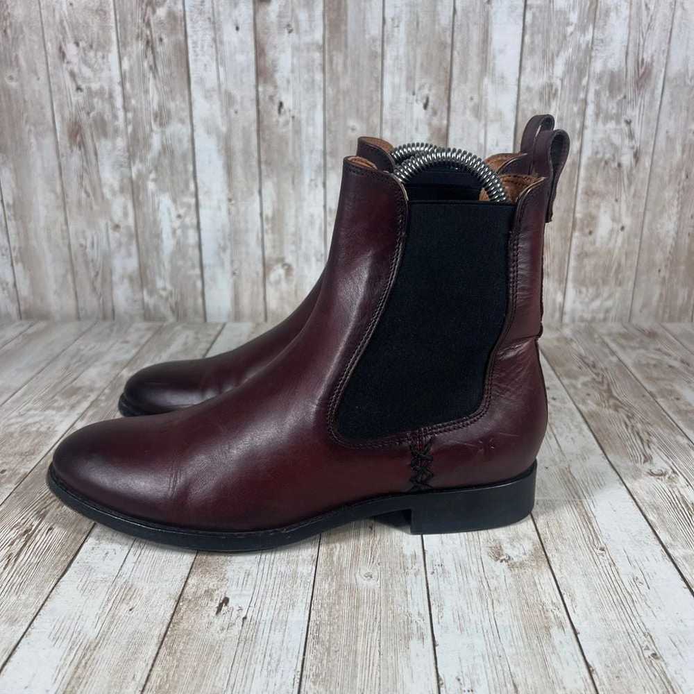 Frye Melissa Chelsea boot wine burgundy women's 7… - image 2