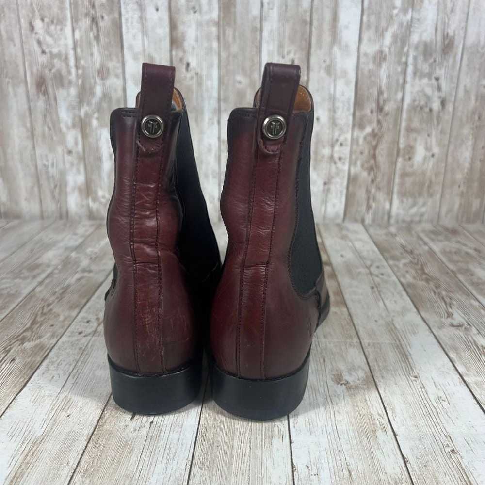 Frye Melissa Chelsea boot wine burgundy women's 7… - image 3