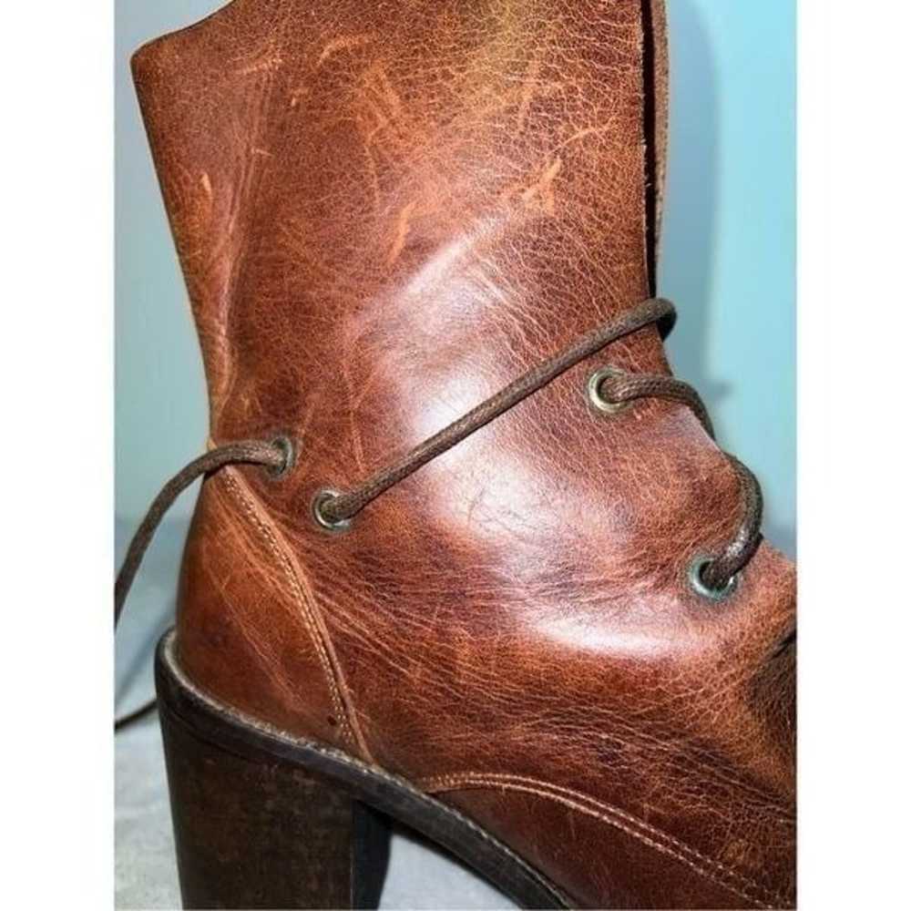 Charles David Whisky Brown Leather Prairie Boots … - image 12