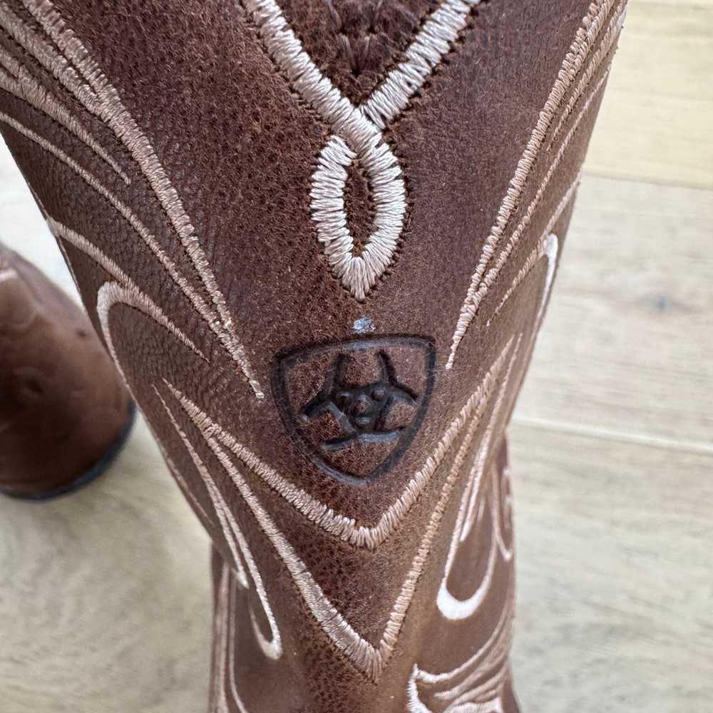 Ariat Heritage Western J Toe Wingtip Cowgirl Brow… - image 7