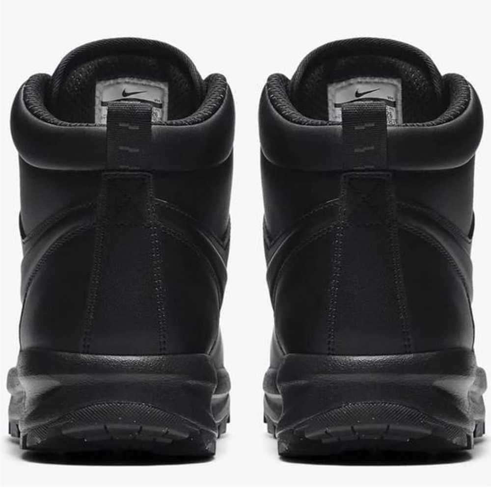 Nike Manoa Leather Black on Black Non Marking Sol… - image 5