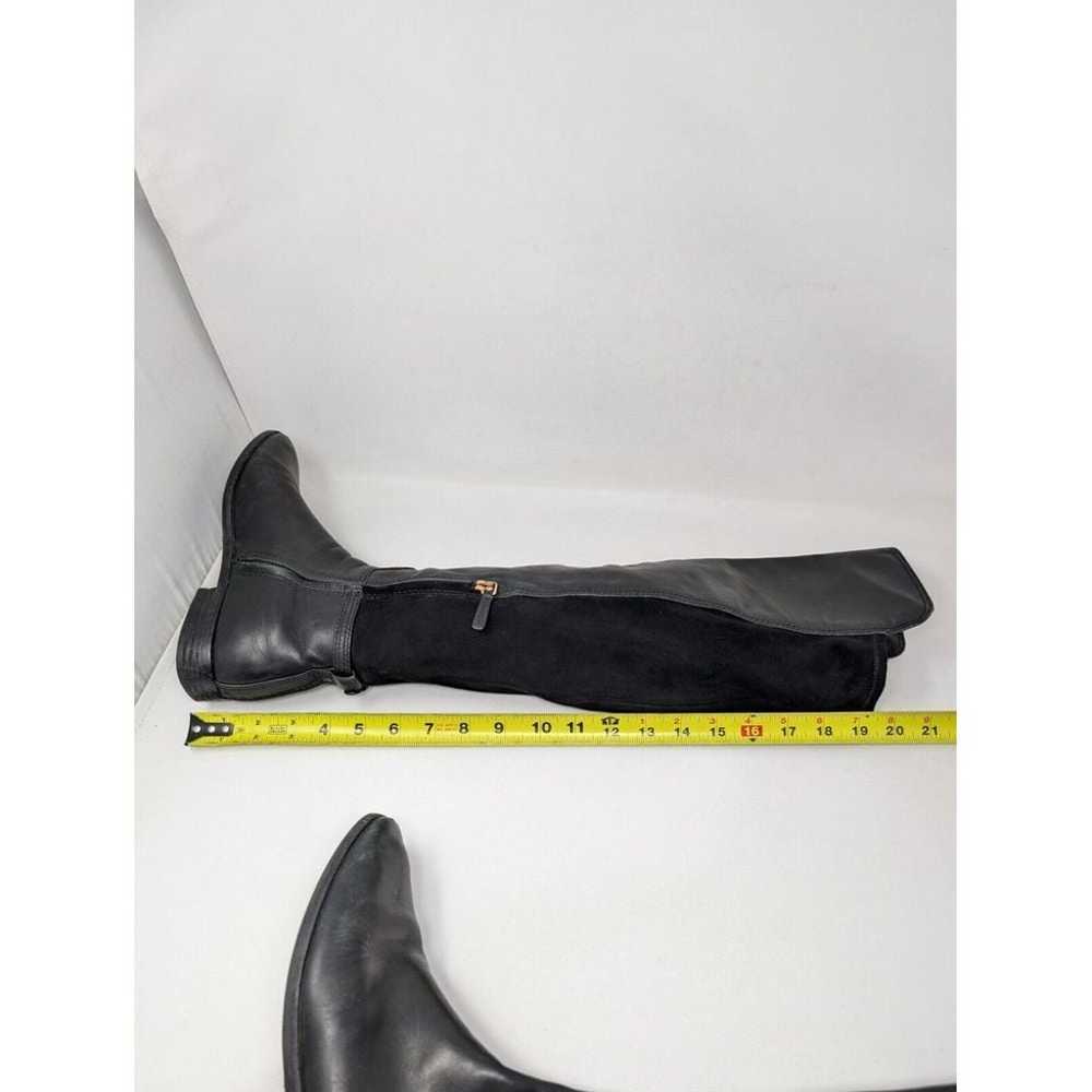 Tory Burch Wyatt Tall Boots Black Leather Knee Hi… - image 7