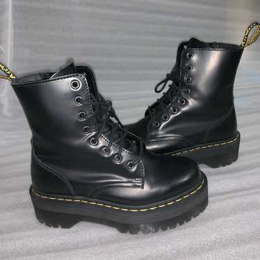 dr martens black jadon platform 8 eye boots