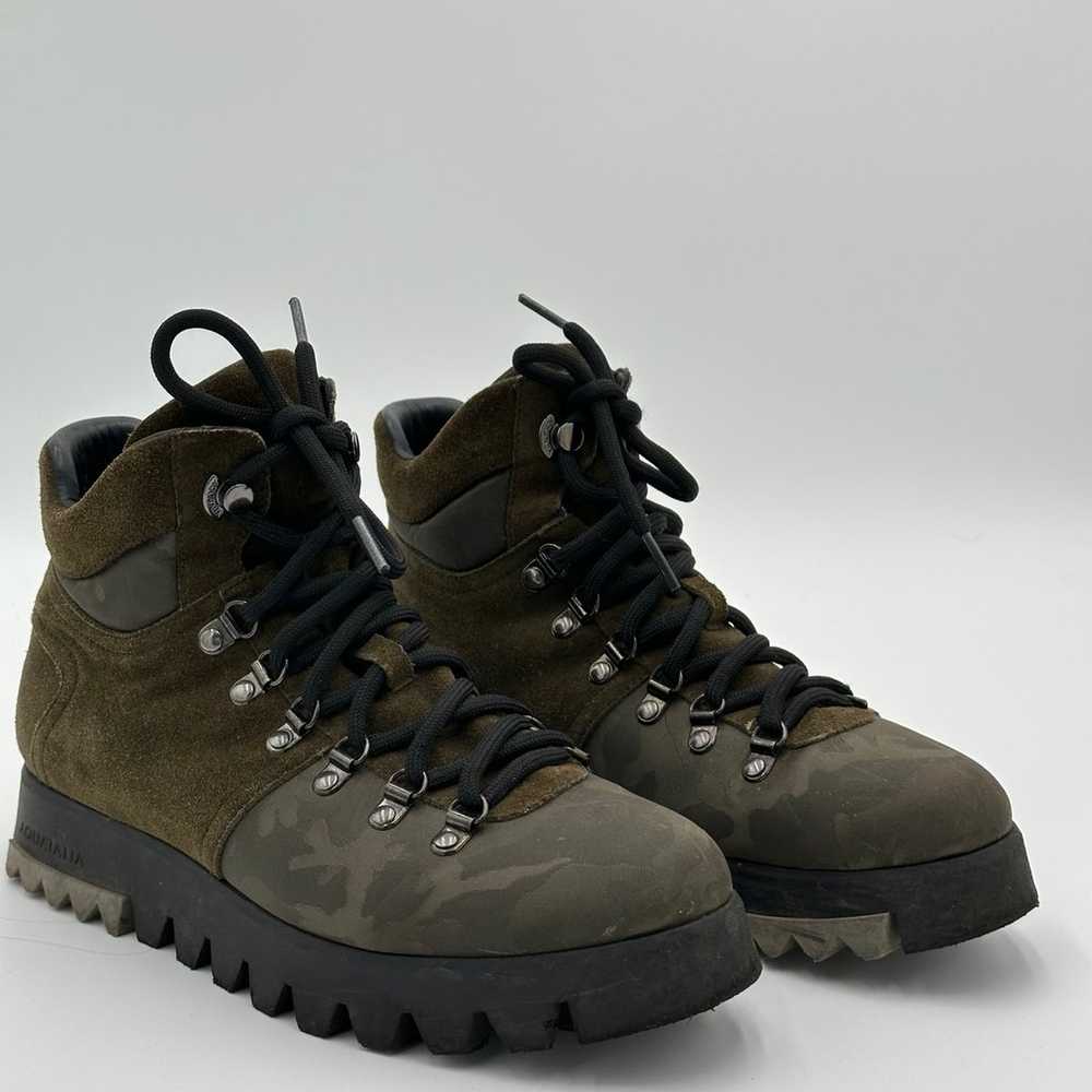 Aquatalia Hiking Boots Camo Combat Green Size 8M … - image 6