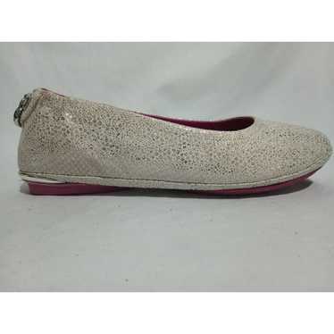 Soto Massini Milano Size 8-9 Silver Glitter Vegan… - image 1