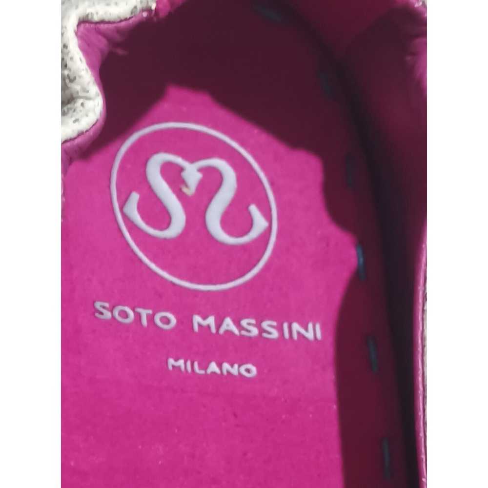 Soto Massini Milano Size 8-9 Silver Glitter Vegan… - image 7