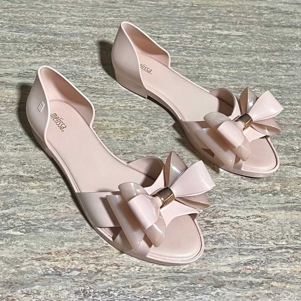 Melissa open toes rubber bow flat sandals - image 10