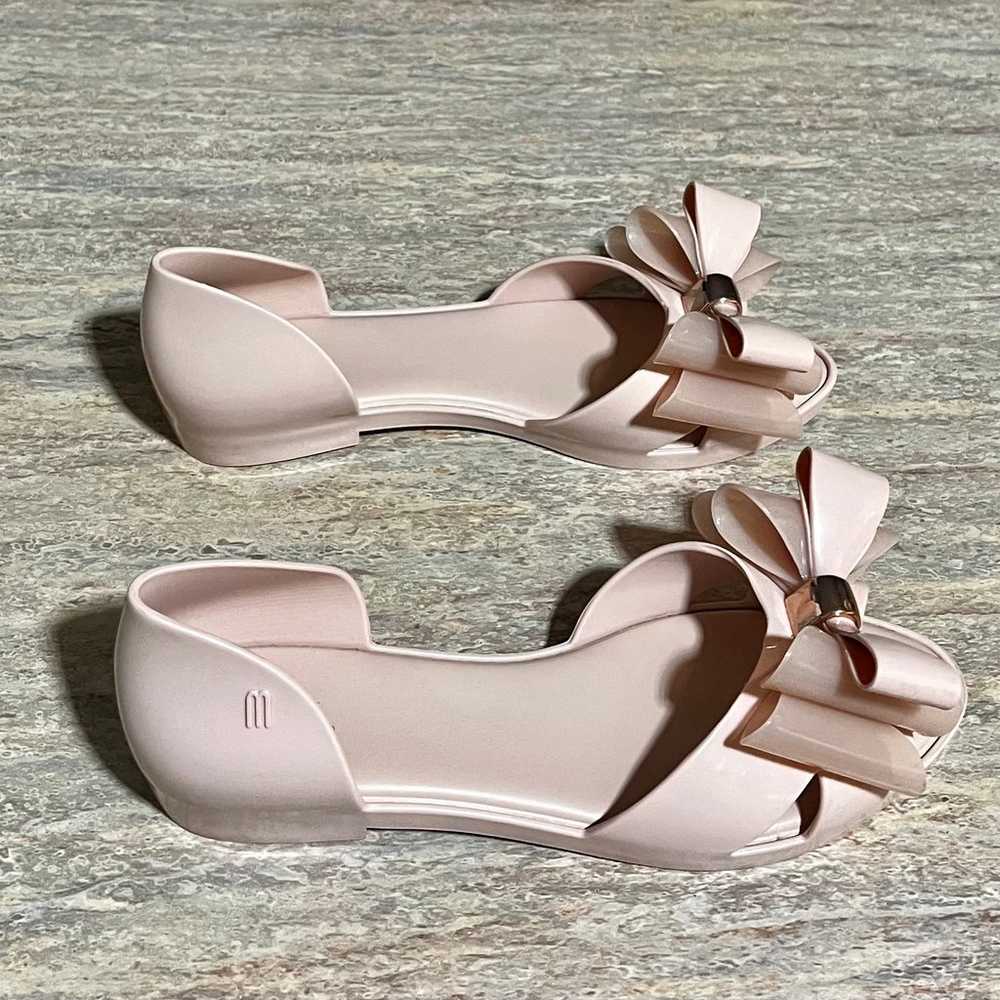 Melissa open toes rubber bow flat sandals - image 4