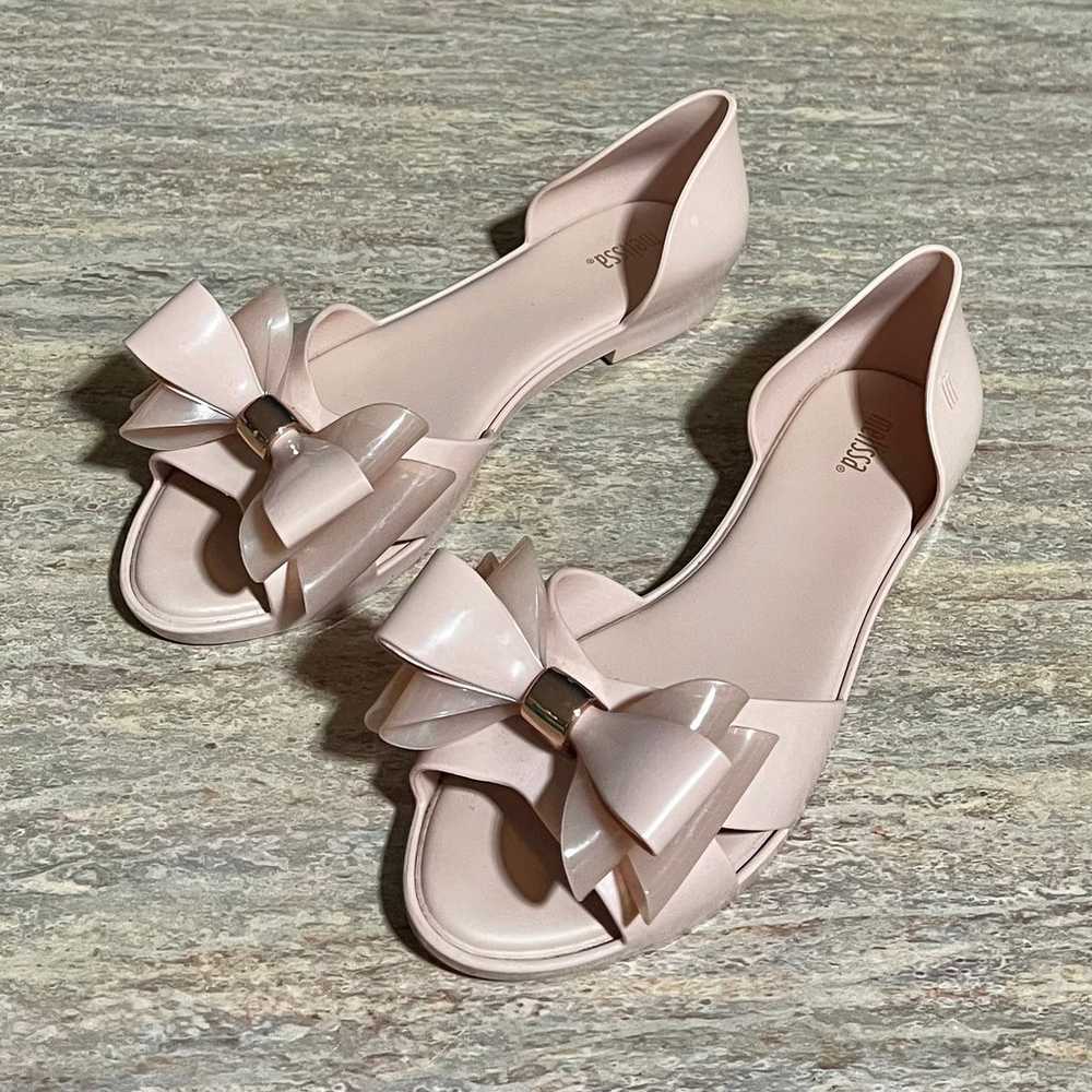 Melissa open toes rubber bow flat sandals - image 5