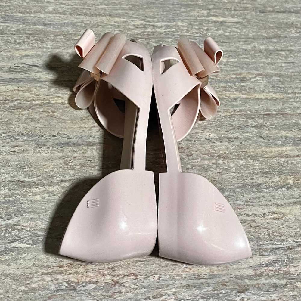 Melissa open toes rubber bow flat sandals - image 8