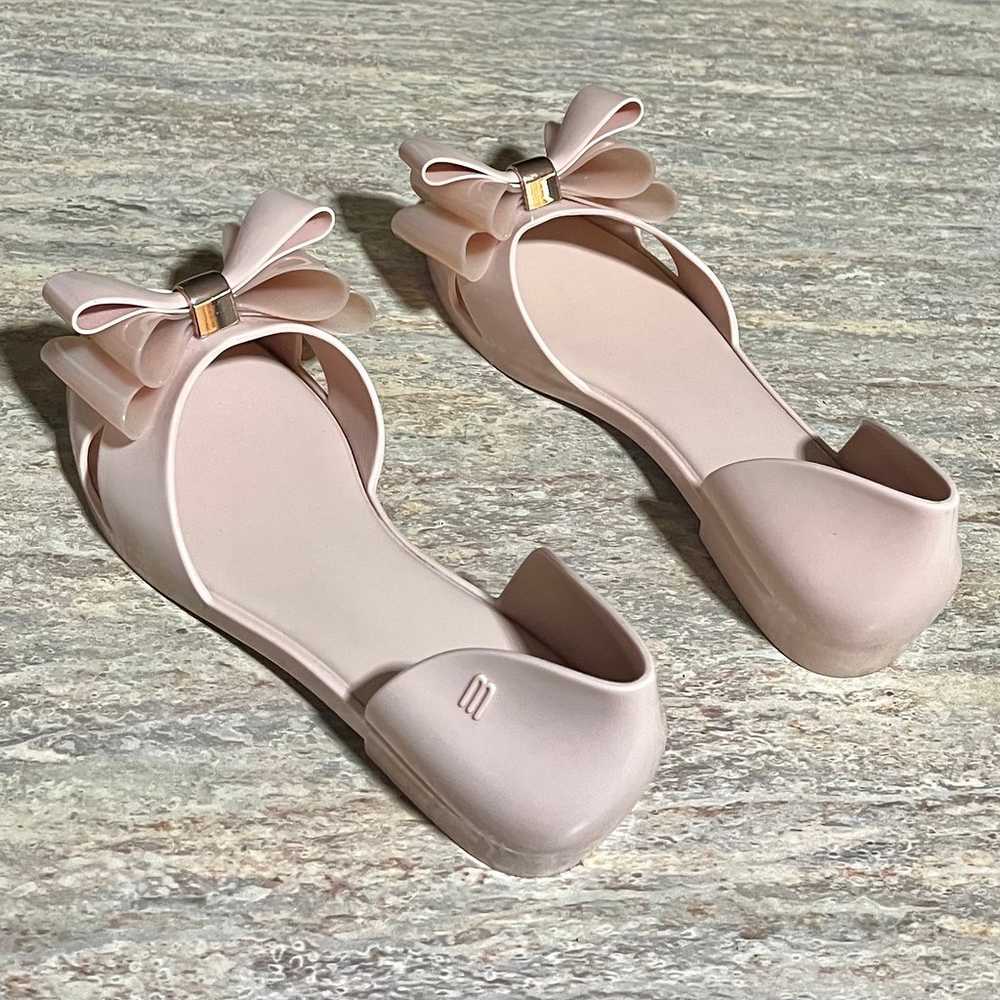 Melissa open toes rubber bow flat sandals - image 9