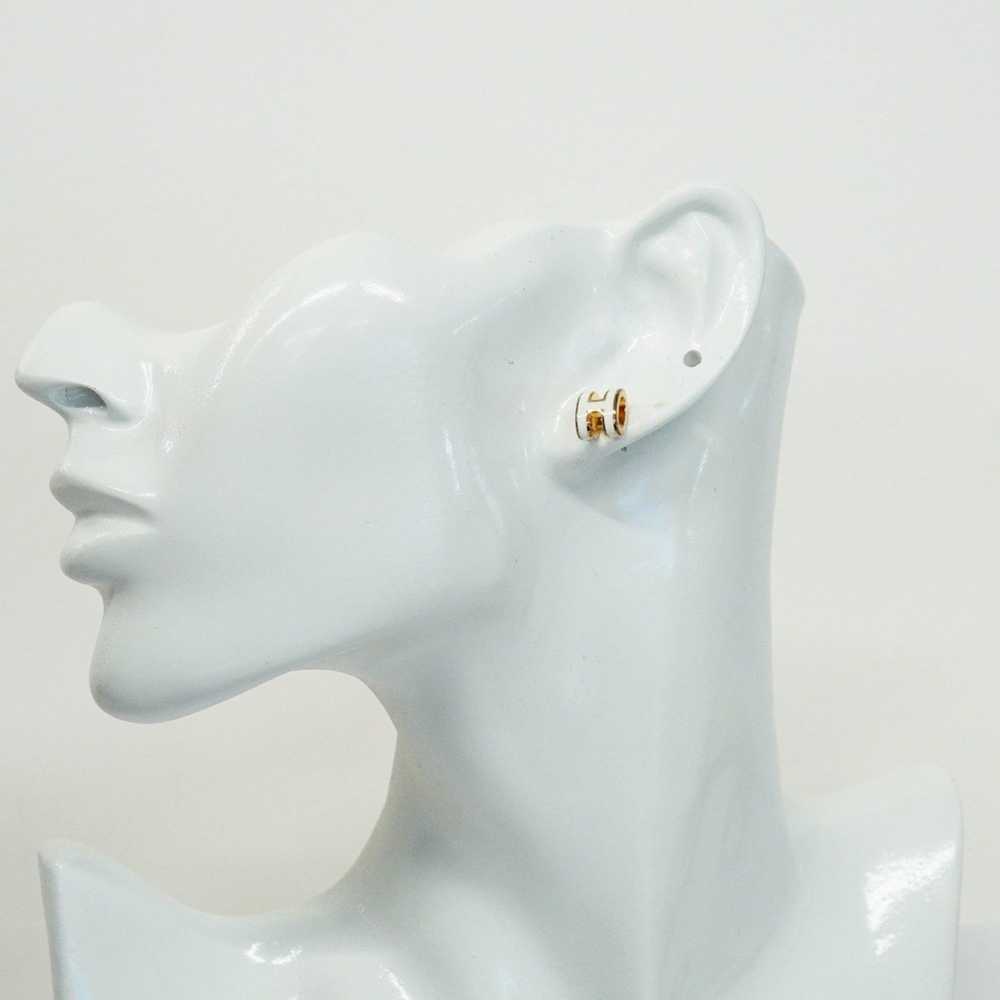 Hermes Hermes earrings Pop Ash GP plating gold wh… - image 8