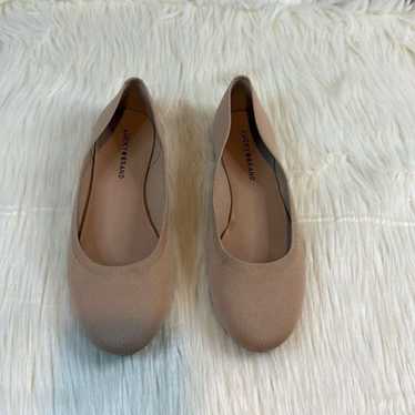 Lucky brand nude knit flats 9.5