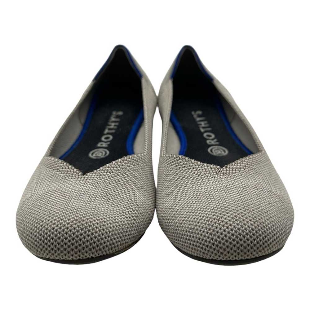 Rothy's The Flat Women's Size 8 Gray Cream Flax B… - image 2