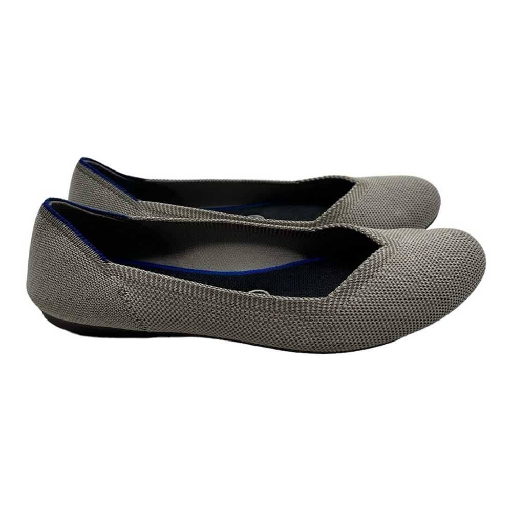 Rothy's The Flat Women's Size 8 Gray Cream Flax B… - image 3