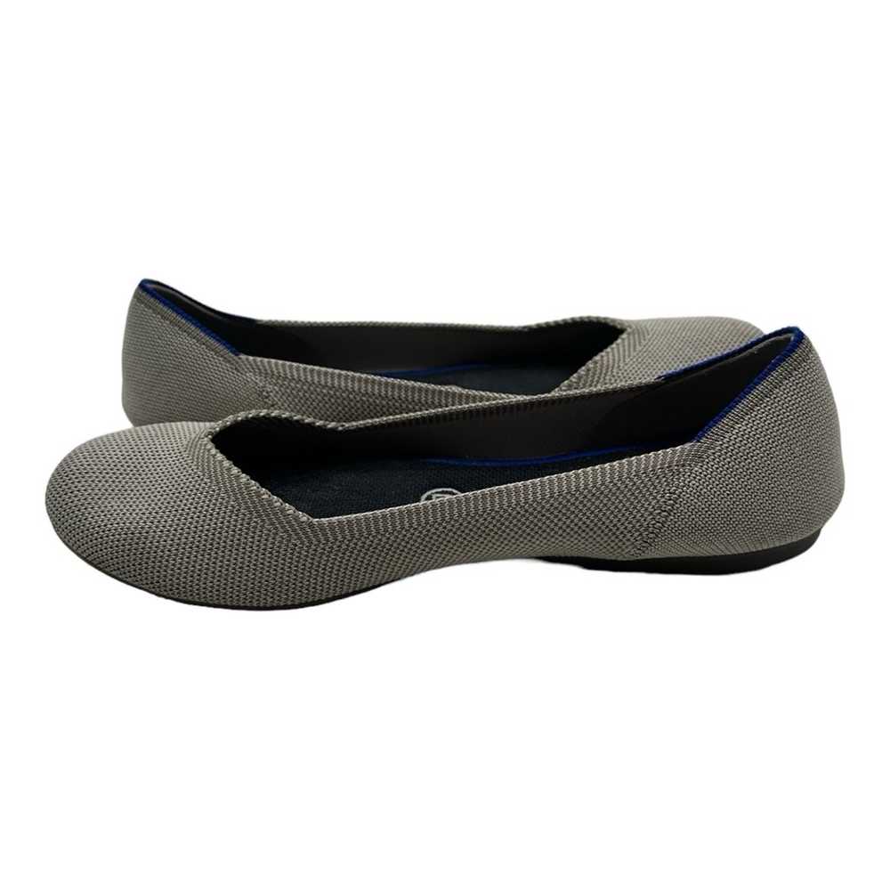 Rothy's The Flat Women's Size 8 Gray Cream Flax B… - image 4