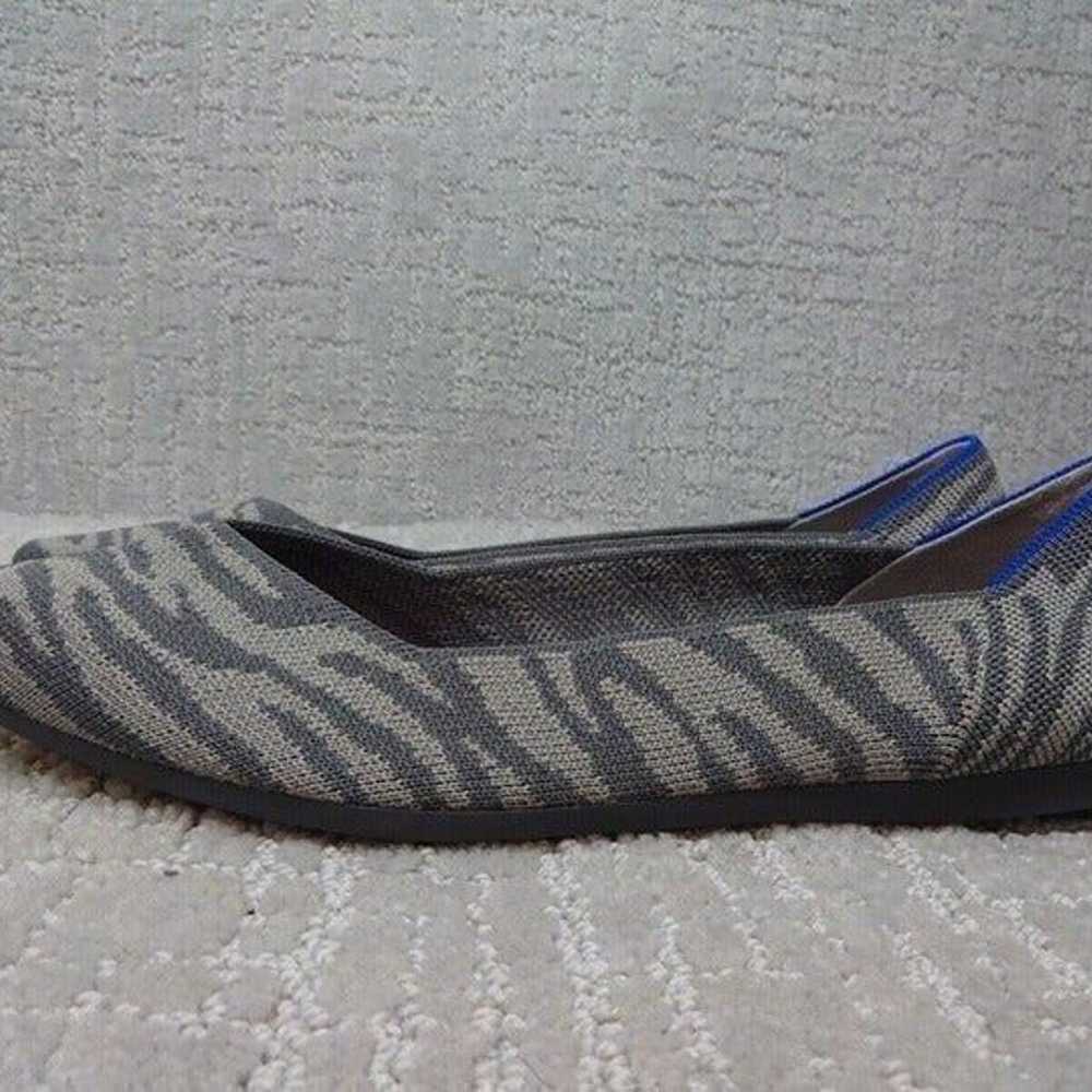 Rothy’s The Point Women's Size 10 Gray Zebra Stri… - image 3