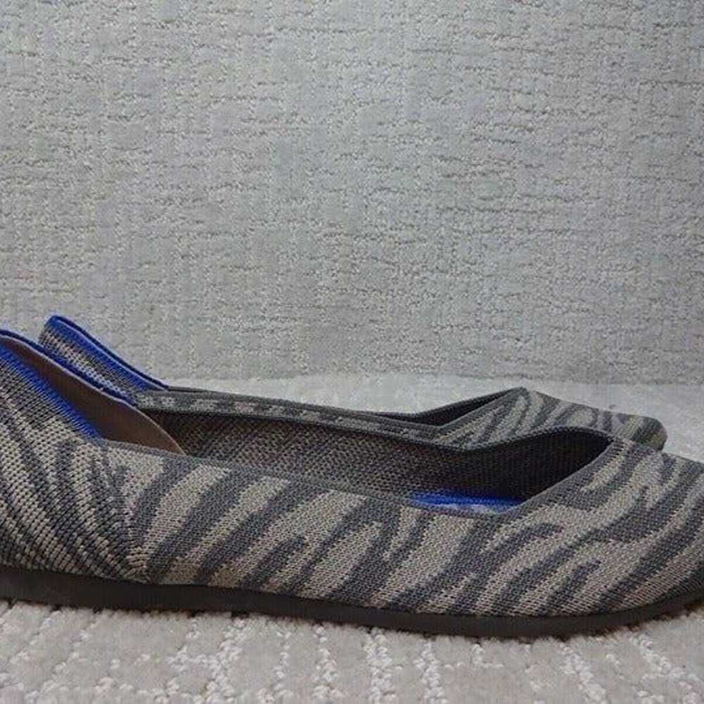 Rothy’s The Point Women's Size 10 Gray Zebra Stri… - image 5