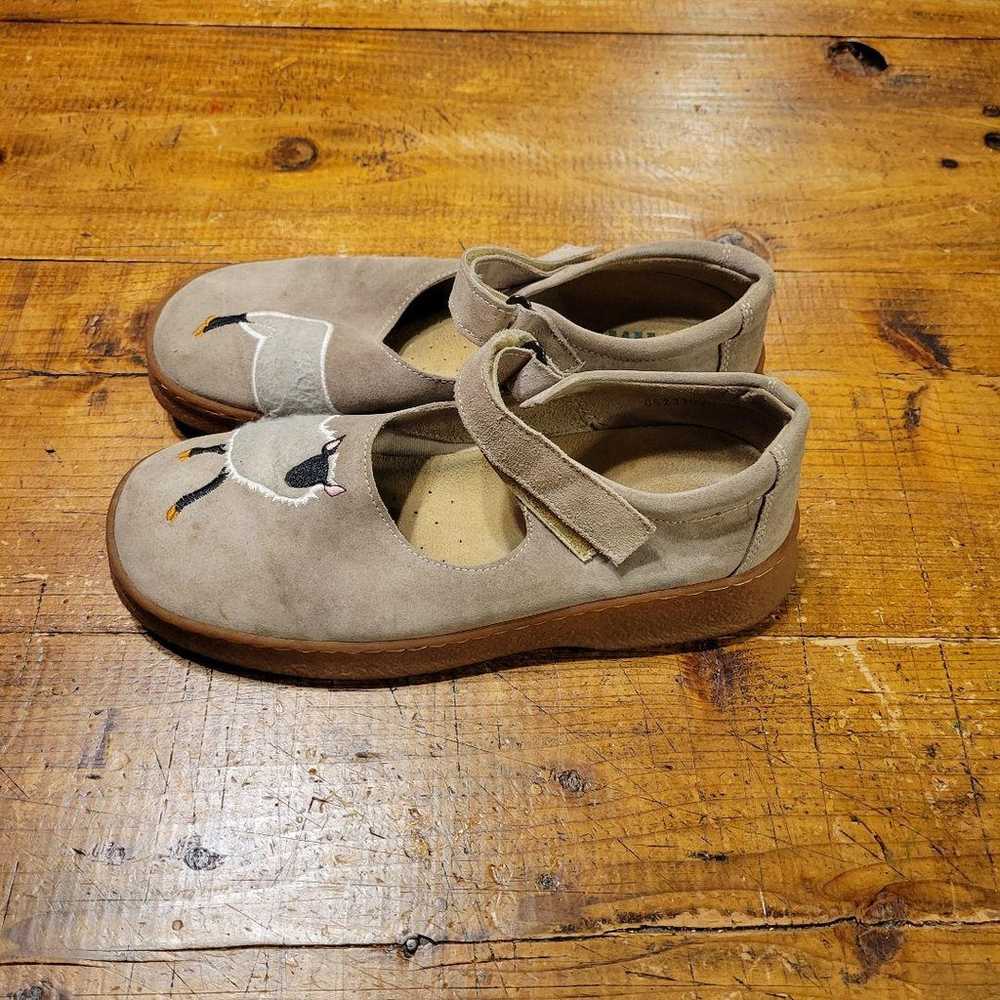 Rare CAMPER Suede Flat Shoes 39 Sheep Animal - image 2