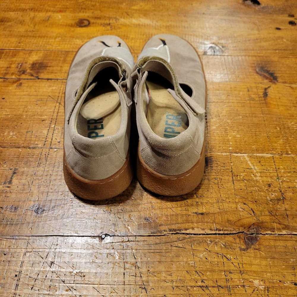 Rare CAMPER Suede Flat Shoes 39 Sheep Animal - image 3