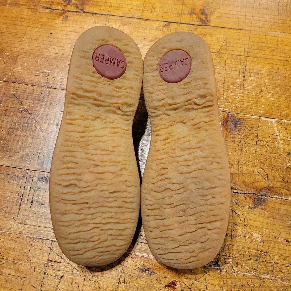 Rare CAMPER Suede Flat Shoes 39 Sheep Animal - image 8