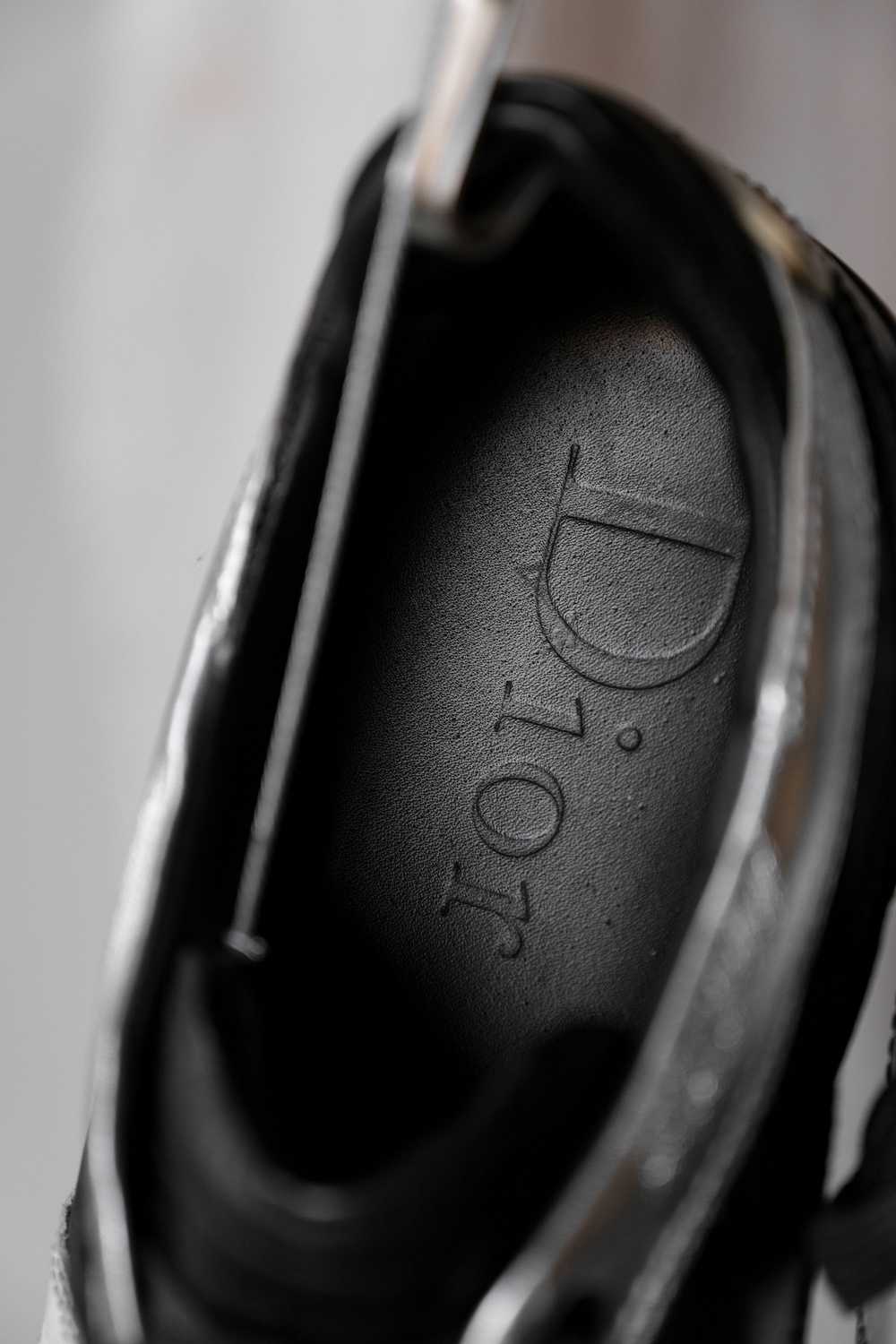 Dior DIOR HOMME Silver / Black Leather Sneakers - image 3